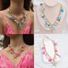 Trendy Coastal Shell Pendant Necklace With Electroplated Zinc Alloy Chain For Women