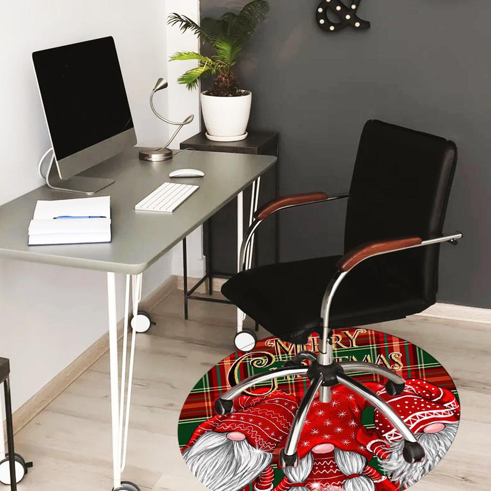 Merry Christmas Office Chair Mat Rug Nonslip Christmas Gifts Carpet Floor Mat Design For Home Gift Living Room Bedroom Office Decor