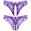 Sexy Lace Muži Sissy Kalhotky Gay Bikiny G-String Crotchless Kalhotky Tanga Spodní prádlo