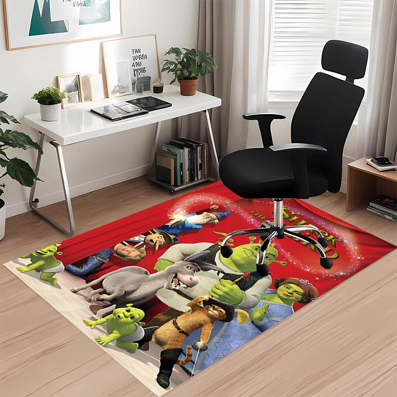 Shrek Bedruckter Teppich für Bürostuhl Wohnzimmer Schlafzimmer Küchenraum Dekoration Geschenke