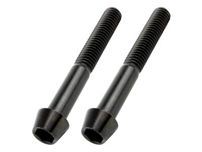 POSH 900645-T9 Motorcycle Supplies, Tapered Cap Bolts, Stainless Steel, Black, 2 Pieces