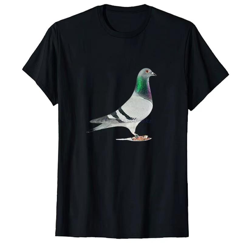 Bird Fly Animal Pigeon Fashion Graphic T Shirts Summer New Shirts and T-Shirts Cotton Short Sleeve T-Shirts Mens Clothes