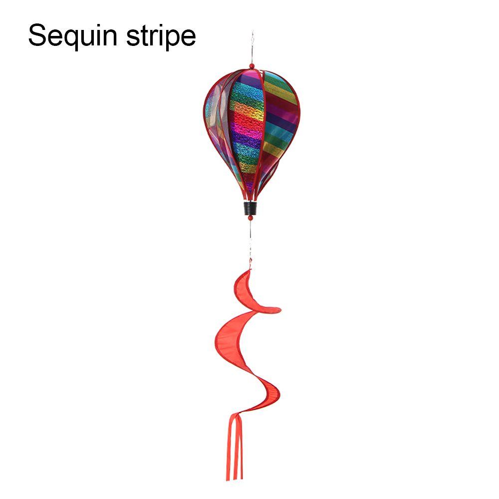 

Giant Rainbow Hot Air Balloon Garden Wind Spinners Pinwheels Whirligigs Windmill Toys for Kids Yard Lawn Decoration 43.3inch