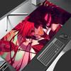 Red Anime Extended Desk Mat Laptop Cute H-hazbin XXL Hotel Mouse Pads PC Gamer Cabinet Mousepad A-alastor Non Slip Keyboard Rug