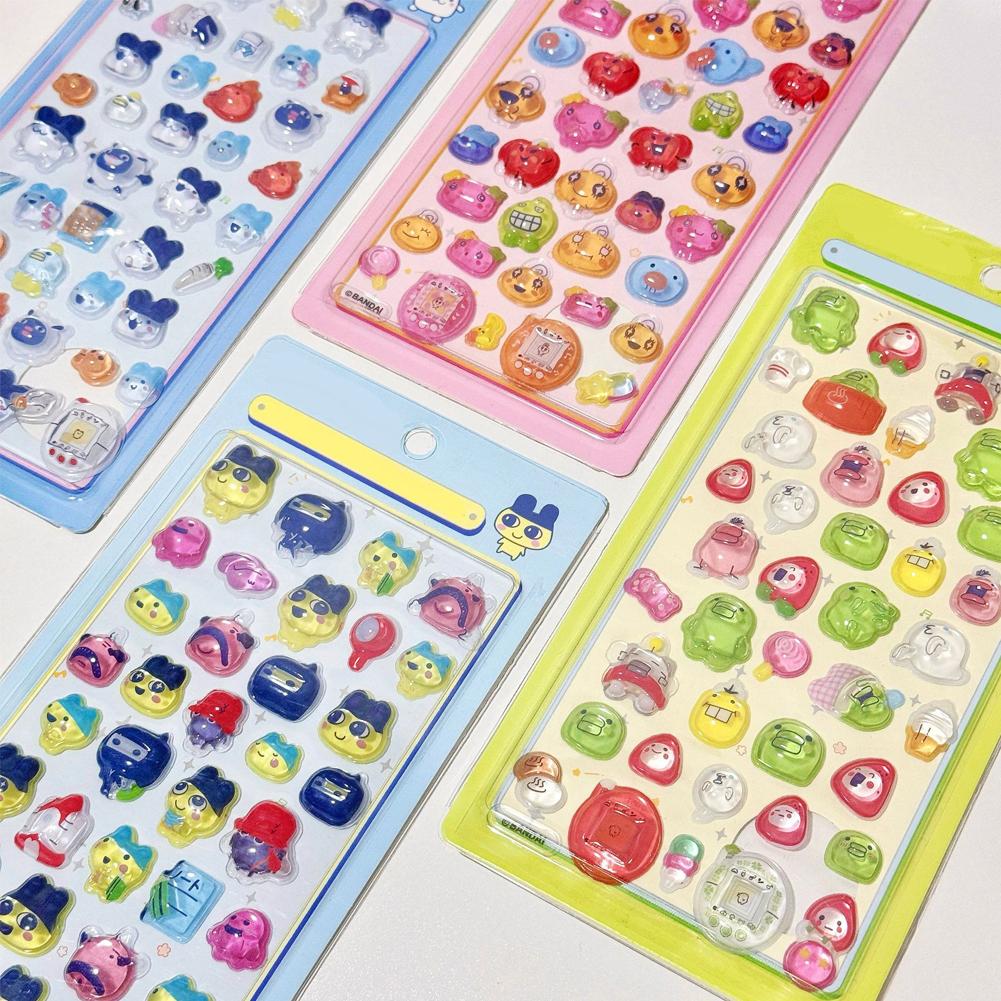 Kawaii 3D Relief Sculpture Stickers Cartoon Creative Peripheral Decal DIY Laptop Scrapbook Decal Party Gift