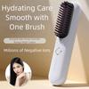Anti-Scald Protection Electric Hair Straightener Brush Negative Ion Styling Tool  Gift Women