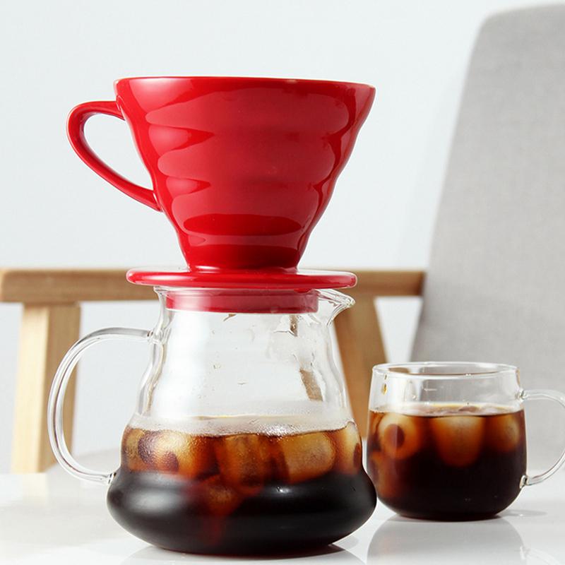 Ceramic Coffee Dripper Coffee Maker Style Coffee Drip Filter Cup Permanent Pour