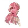 Checkerboard Grain Scarf Female Winter Warm Pure Wool Cashmere Shawl Couple Accessory Premium Sense Windproof Scarf For Women