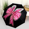 1pc Footprint Bow Automatic Open/Close Umbrella, Portable Folding Umbrella, Compact Travel Umbrella For106