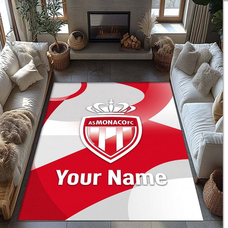 Monaco FC Printed Crystal Velvet Rug Non‑Slip Crystal Velvet Carpet For Sofa Bedroom Indoor Home Decoration