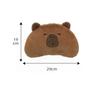 Brown Capybara Car Headrest Cartoon Plush Seat Cushion Car Seat Decoration  Cushion Front