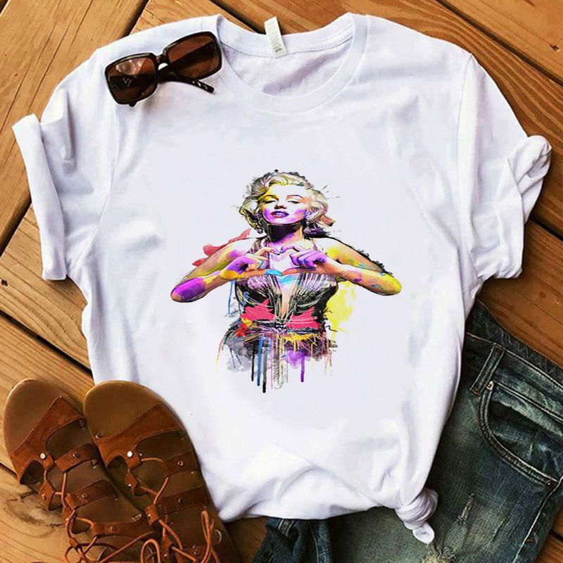 Cartoon Printed T-Shirt Women'S Short Sleeve Women'S Clothing