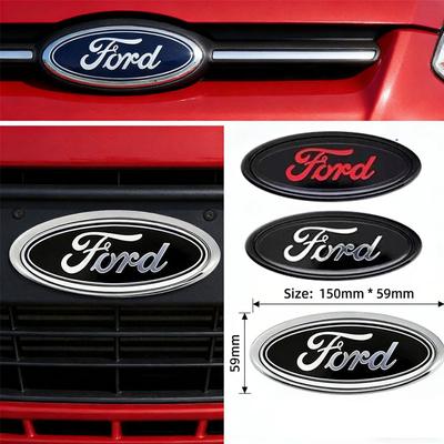 5x6CM ABS Auto Body Emblem Badge Stickers for Ford Fiesta Ranger Focus Fusion Escape Transit Mondeo Edge Ecosport CVV1 QQ24
