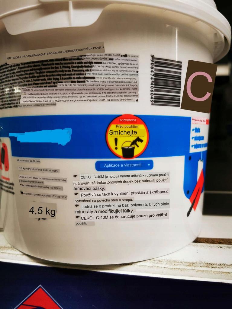 Joint Compound for Tape-Free Plasterboard Jointing