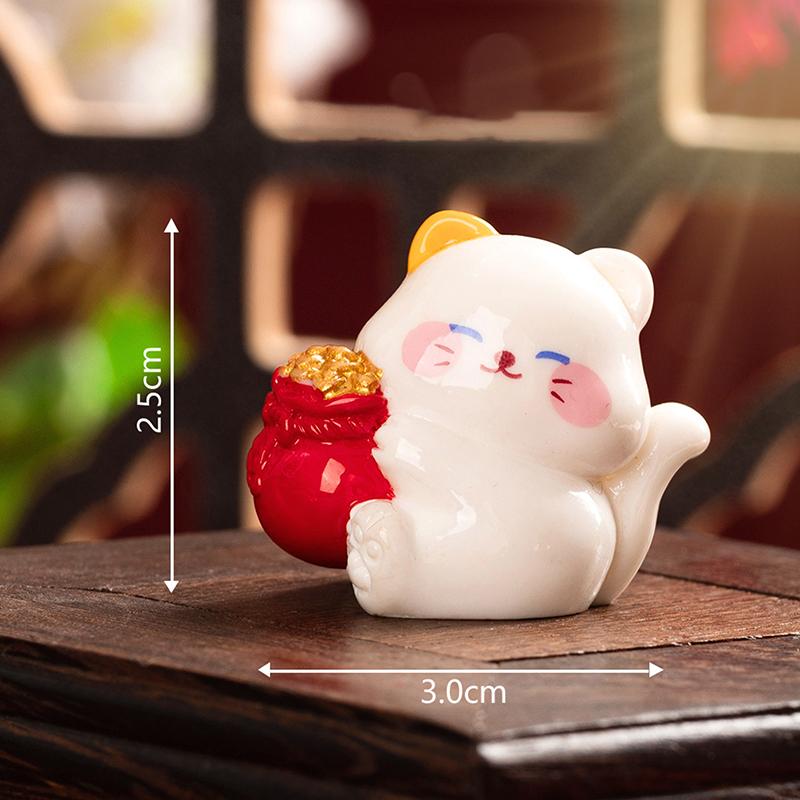 

Мультфильм Счастливый Кот Украшения для Машины Украшения Милый Микро Пейзаж Украшения Для Дома Аксессуары Кавайные Украшения Для Рабочего Стола Подарки A2