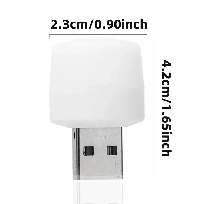 Car USB LED Plug Lamp 1W Bright Eye Protection USB Book Light Computer Mobile Power Charging USB LED Night Light