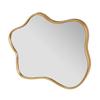 Set Of 3 Gold Wall Mirrors.