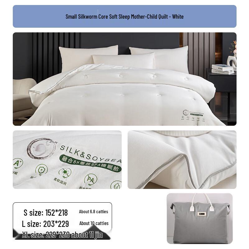 Dohia Soft Sleep Mulberry Silk Blend All-Season Dual Quilt