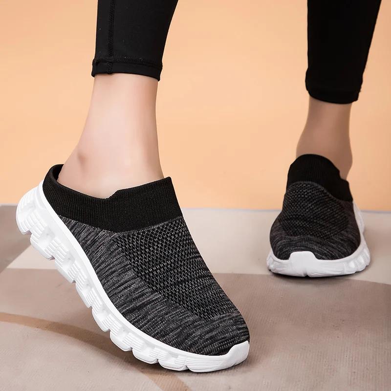 

Мужские туфли Slip-On, новые легкие, удобные, повседневные туфли для ходьбы, дышащие тапочки, унисекс, мужские и женские мокасины, шлепанцы 48