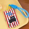 Cute Plastic Card Holder Kawaii Cartoon ID Holders with Lanyard Card Cover Case for Students