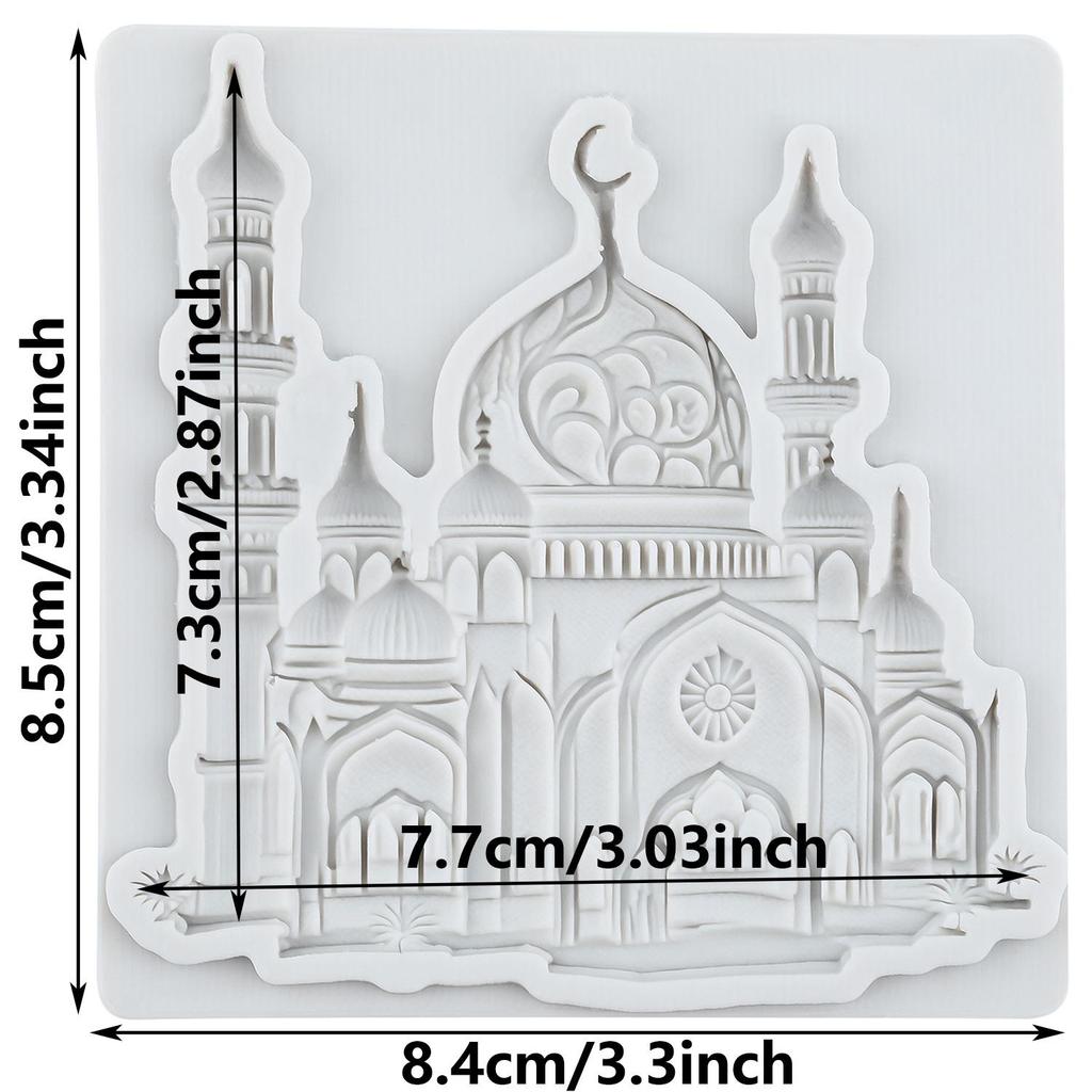 Fairytale Castle Silicone Mold Castle Fondant Molds Cake Decorating Tools Cupcake Topper Candy Resin Clay Chocolate Gumpaste Mold