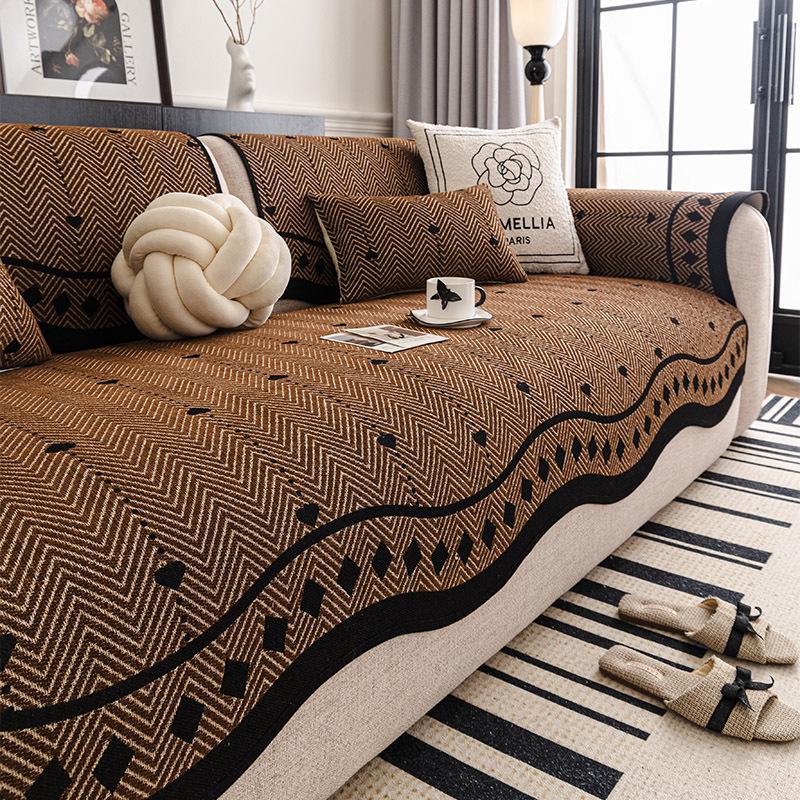 French Retro Irregular Non-Slip Sofa Cushion - All-Season Universal 2025 Cover
