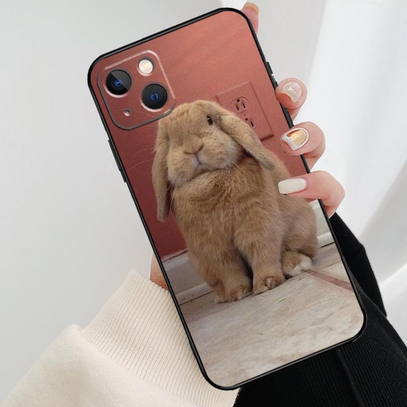 Baby Rabbits Bunny Phone Case For iPhone 17 Pro Max 14 13 12 11 15 16 Pro Max mini 16 15 Plus 16e 17 Air Cover