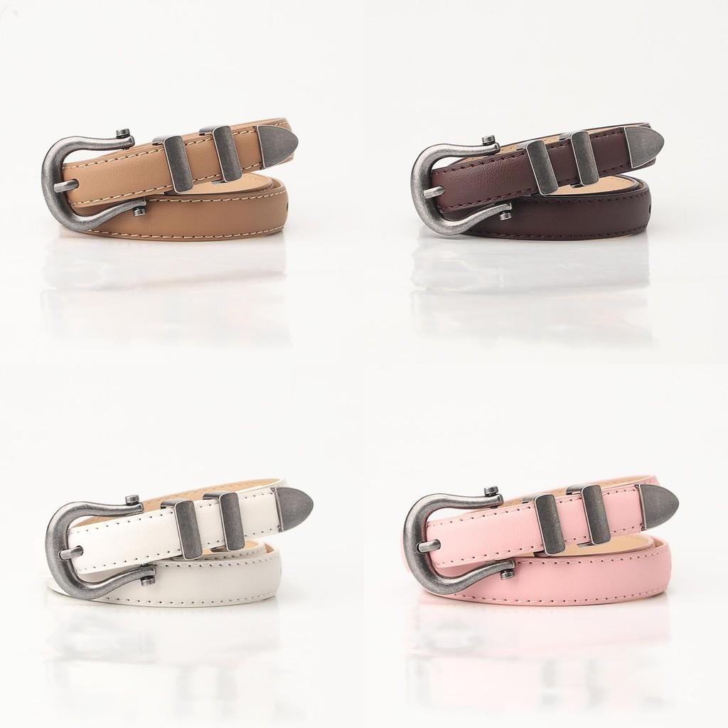 Womens Belt With Alloy Pin Buckle And Vintage Finish For Daily Use