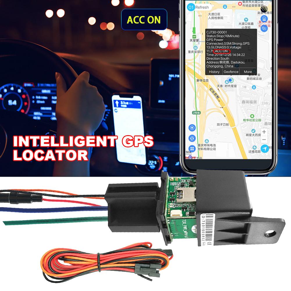 Car Relay Motorcycle Anti-theft Device GSM/GPRS Car Mini Locator ACC Vehicle Positioning Device Status Alarm GNSS LBS Sensitive