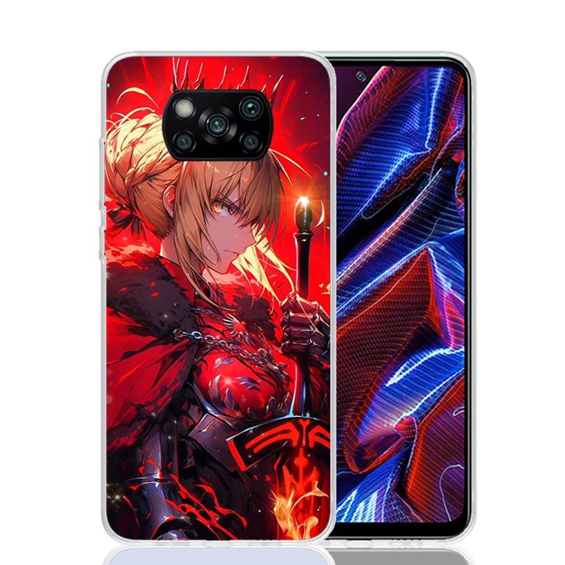 Fate Zero Stay Night Archer Phone Case For Xiaomi Poco X7 X6 X5 Pro F7 Ultra Redmi 15C 15 13 13C 12 12C 10 10A 10C 9 9A 9C 9T Co