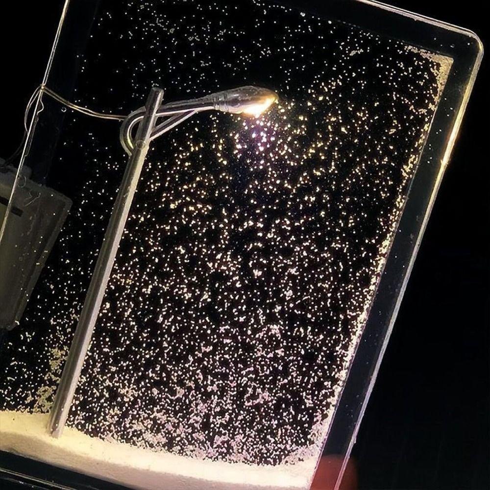 DIY Materials Snow Scene Night Light Christmas Decor Snow Scenery Night Light Street Flowing Lamp