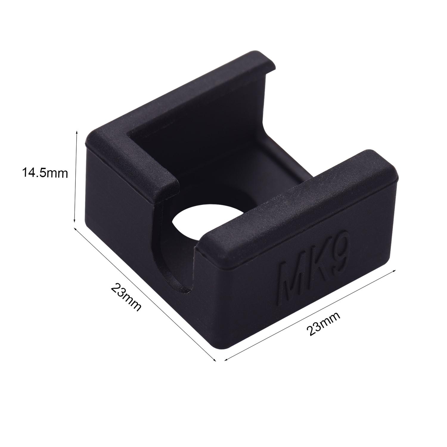 

3 Pieces MK9 Hotend Silicone Sock Hting Block Protective Cover Silicone Case for Ender 3 Ender 3 Pro Ender 5 CR 10 10S S4 S5 with Gel Material