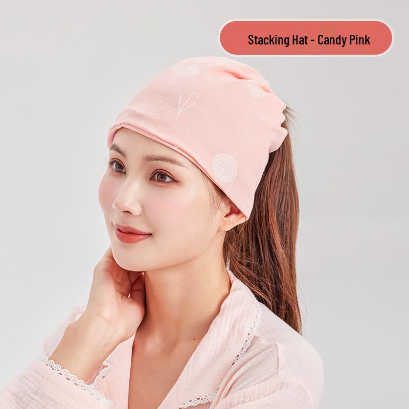 Windproof Cotton Postpartum Headscarf & Hat for Spring/Summer – Maternity & Pregnant Women's Essential