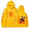 Giappone Anime My Hero Academia Bakugou Katsuki Felpe con Cappuccio Donna Uomo Kawaii Manga Grafiche Arancioni Felpe Abbigliamento