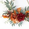 Artificial Silk Flower Wreath with Iron Wire for Front Door Garden Wedding Party Decorations