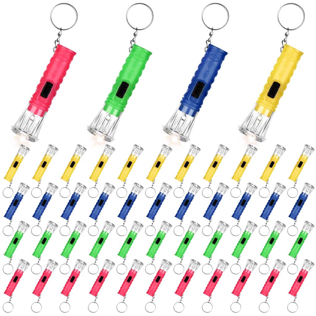 100Pcs Mini Flashlight Keychain Bulk Led Flashlight Keychains Portable Key Ring Light Torches Small Flashlights Keychain Light A