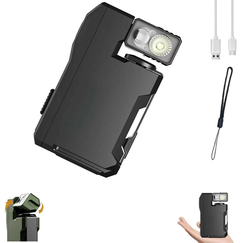 Mini G5 Rechargeable Keychain Flashlights Ultra Bright with 180° Rotation & Dual Light Work Light Camping Lantern for Outdoor