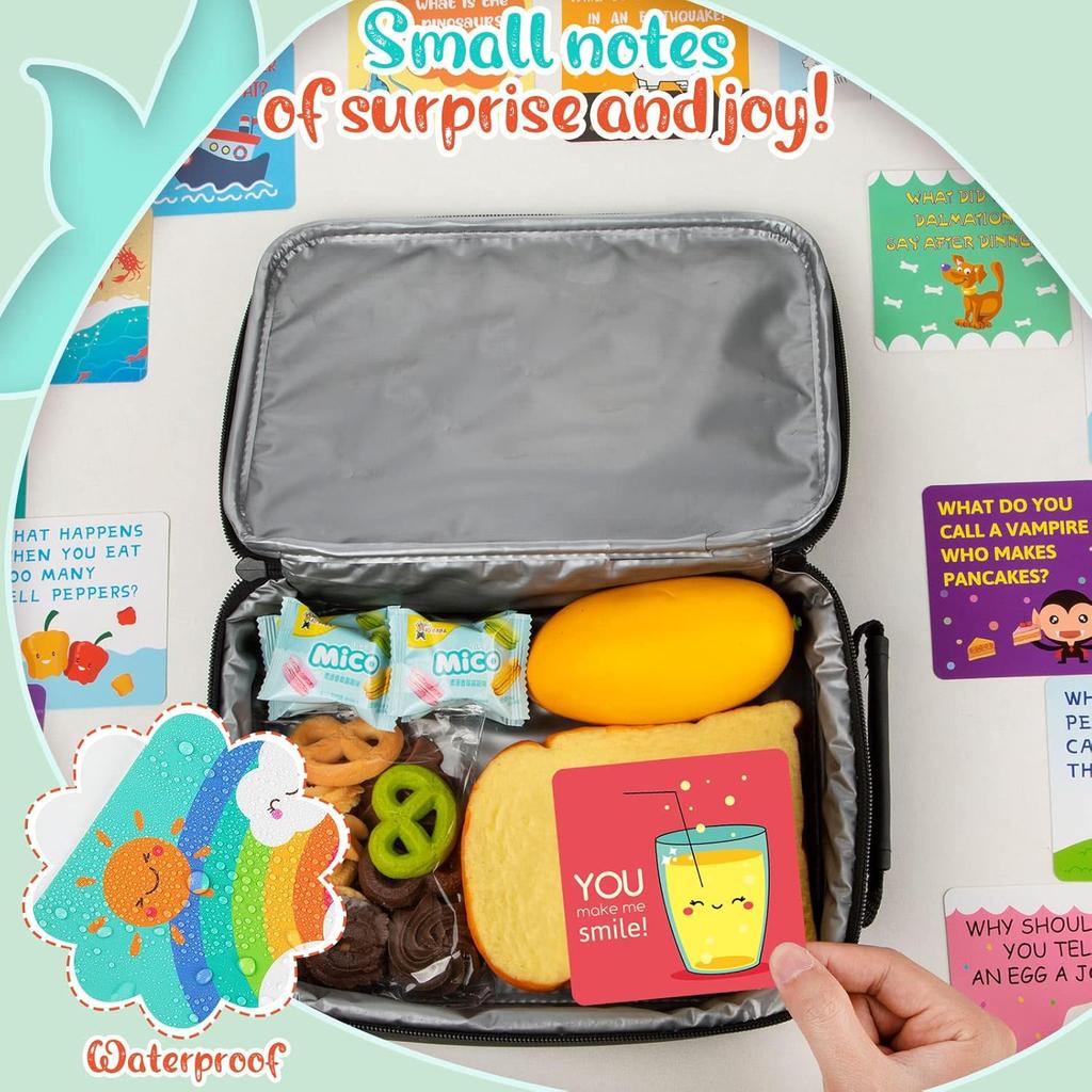 120 Pcs Lunch Box Notes for Kids, Cute Motivational Notes for Kids,Lunch Box Accessories for Girls Boys