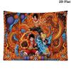 Anime One-Piece Wall Tapestry Aesthetic Wall Hanging Printed Fabric Blanket Decorative Tapestries for Bedroom Living Room Home Decor