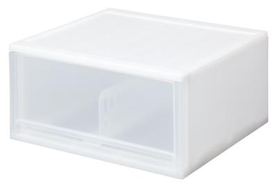 Sanko Plastic Accessory Storage Brio CD Wide Width 36 X Depth X Height White 34.7 18.5cm
