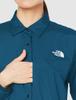 The North Face Ventrix Monterey Size L Men's Shirt, NY82103, Water-Repellent, Cold-Weather, Warm, Lightweight, Blue,
