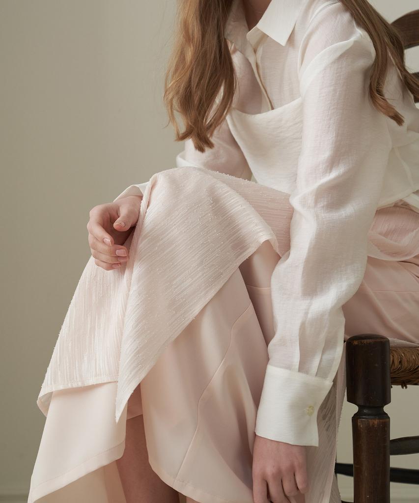 Peullobeu Shine Lap Skirt_Pk/Iv