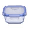 RSINC Lock N Store 300ML Borosilicate Glass Container | Leakproof & Food Safe | Microwave, Oven & Dishwasher Compatible |  PC 1 | O Glass storage