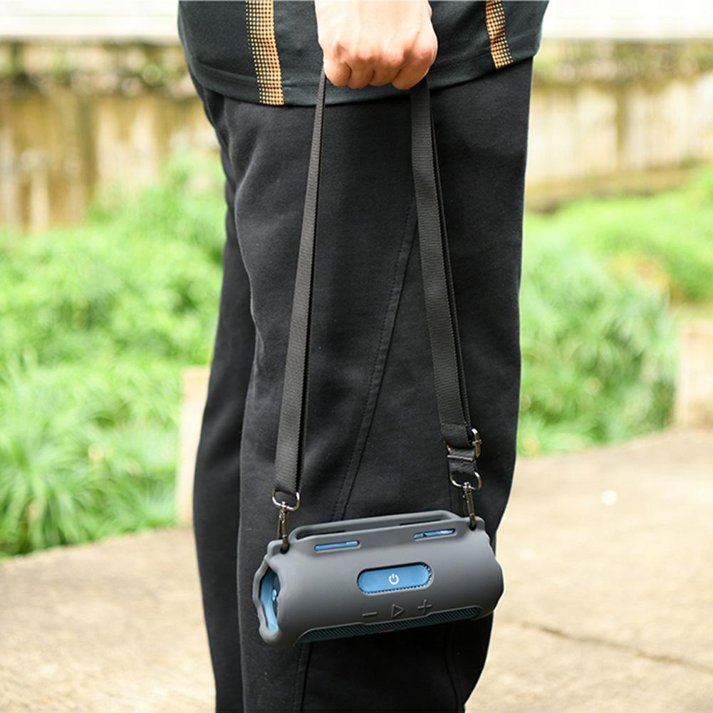 Silikon-Schutzhülle für JBL Flip 7 mit Schultergurt Fahrrad-Lautsprecherhalterung Strap Tragbarer kabelloser Bluetooth-Lautsprecher Zubehör