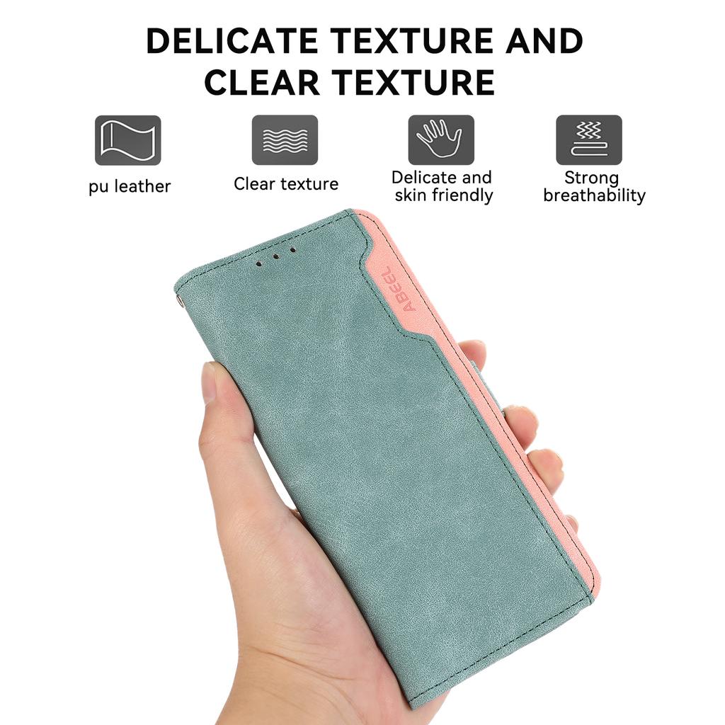 ABEEL For Honor 400 Lite Case Color Splicing Leather Flip Phone Cover RFID Blocking