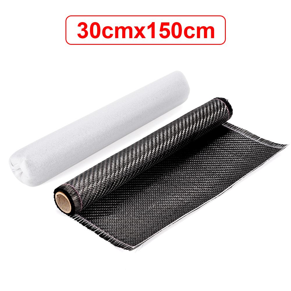 60/100/150/300cm 3K 200gsm 0.2mm Thickness 30/50cm Wide Plain Carbon Fiber Cloth Fabric For Commercial Car Part Sport Equipment