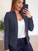 2026 Women's Solid Color Long-Sleeve Cardigan - Casual Autumn Jacket