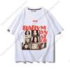 BABYMONSTER T Shirt Kpop Fashion HELLO MONSTER WE GO UP Concert Fans Tshirt Kpop Fans Clothes Cotton Short Sleeve Tee Tops