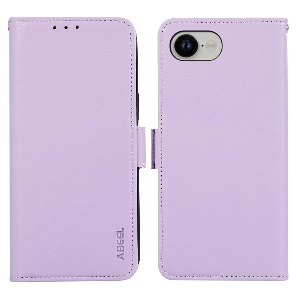 ABEEL For iPhone 16e Case Leather Phone Cover with RFID Blocking Wallet