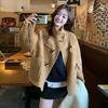 Palton Gros Călduros din Lână Iarnă Toamnă Modă Jachetă Largă din Tweed Casual Oversized Îmbrăcăminte Exterioară Stil Popular